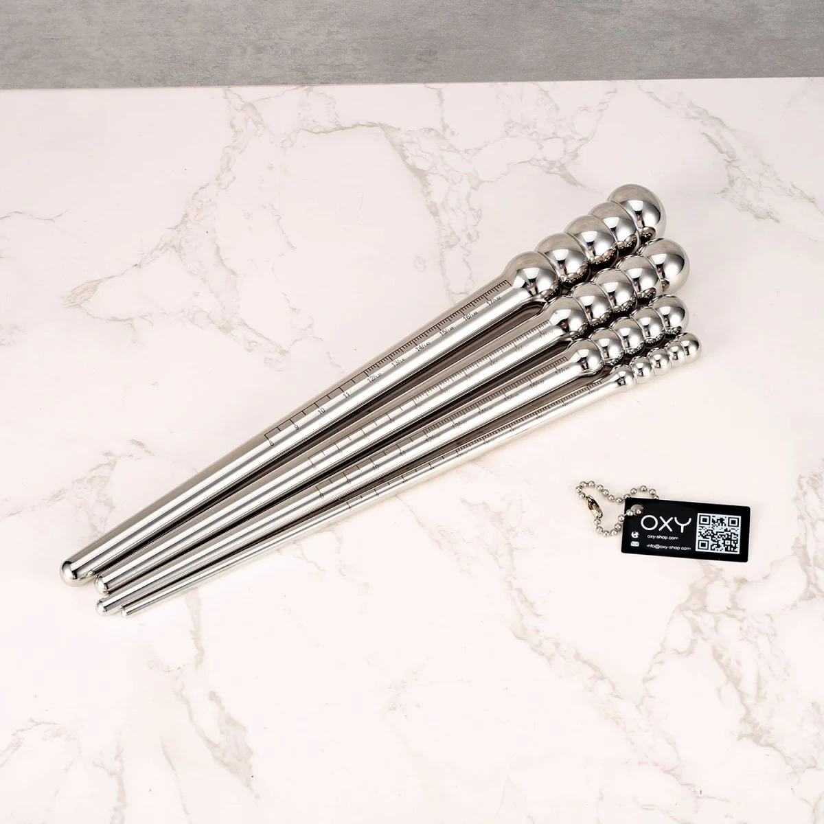 AeroGlide Stainless Steel Prostate Probes – Precision-Sized with Ruler Markings
