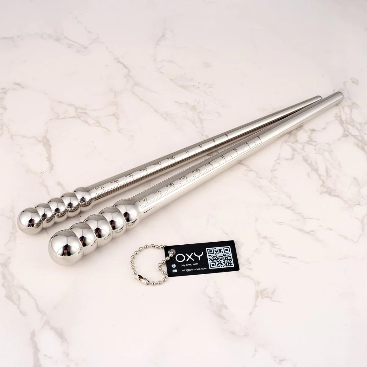 AeroGlide Stainless Steel Prostate Probes – Precision-Sized with Ruler Markings - Image 5