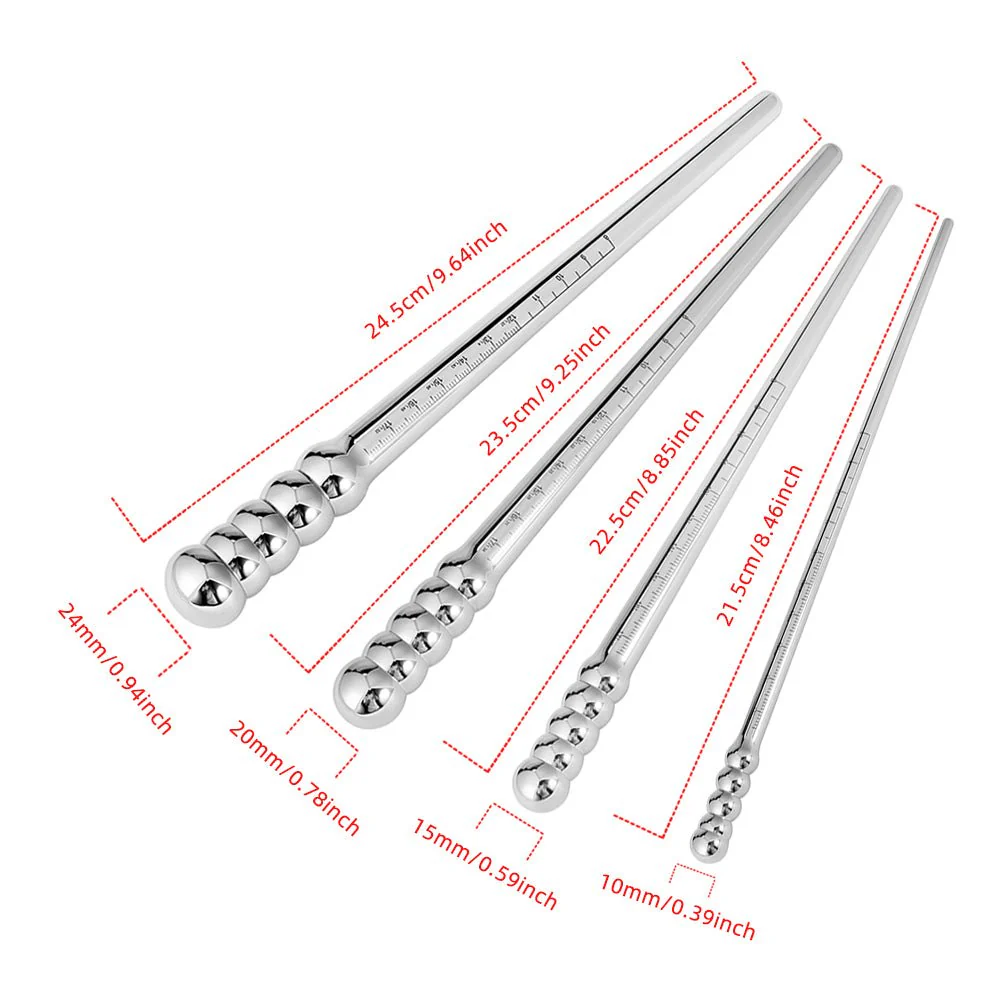AeroGlide Stainless Steel Prostate Probes – Precision-Sized with Ruler Markings - Image 6