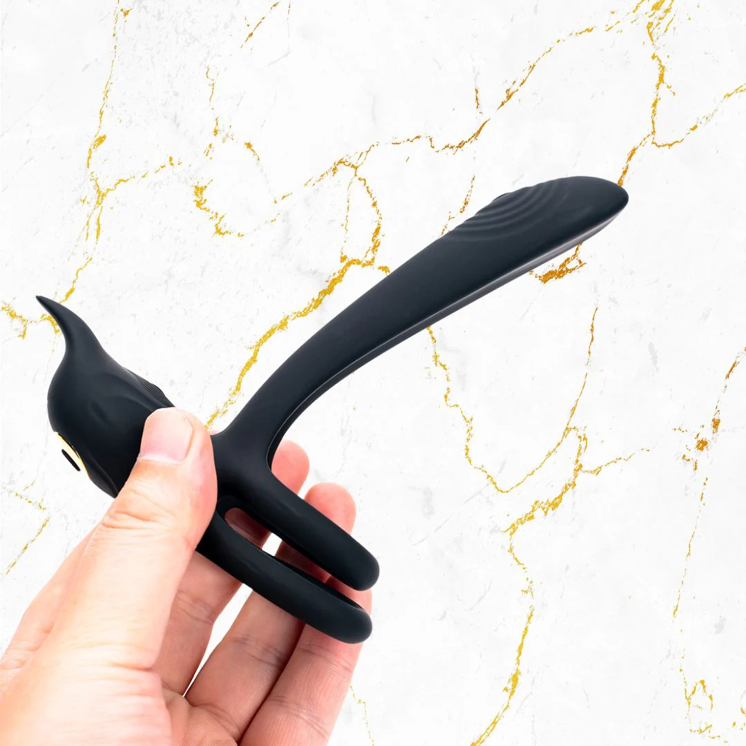 Vibrating Dual Cock Ring - Vagina G Spot Massager