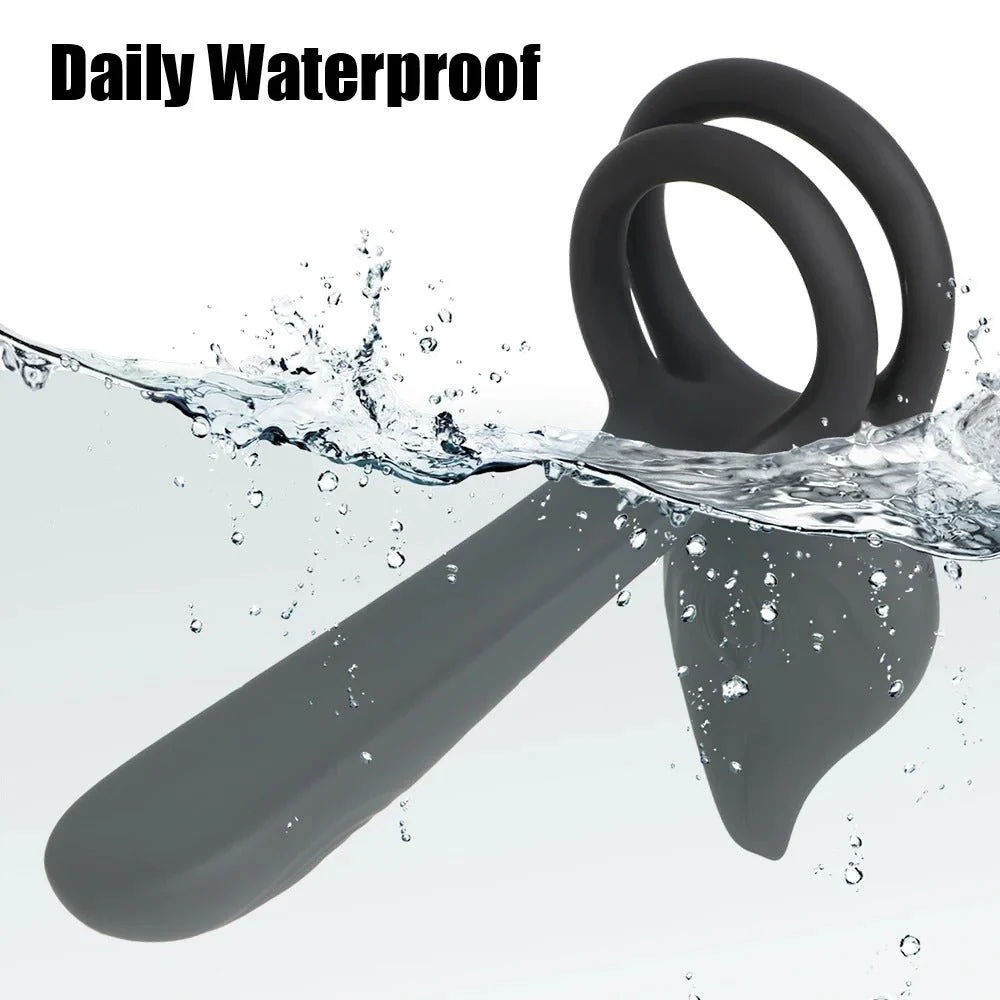 Vibrating Dual Cock Ring - Vagina G Spot Massager - Image 11