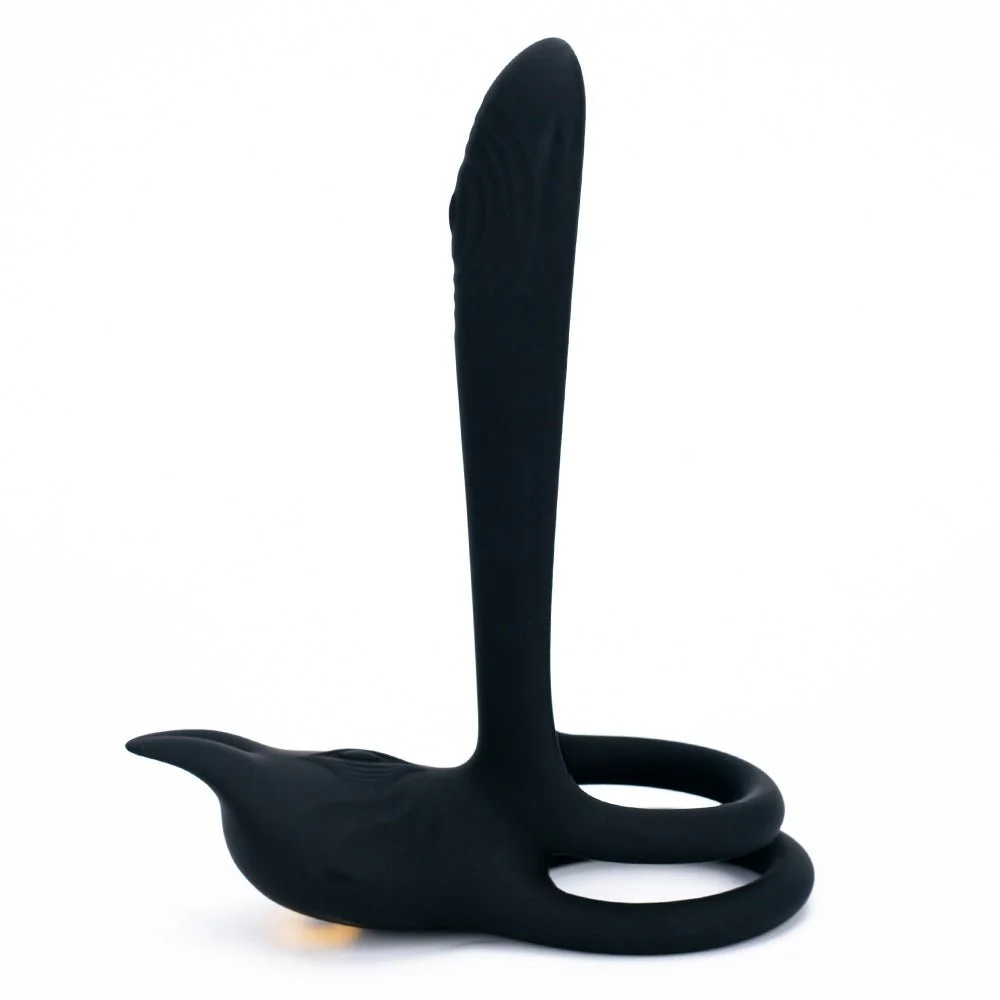 Vibrating Dual Cock Ring - Vagina G Spot Massager - Image 7
