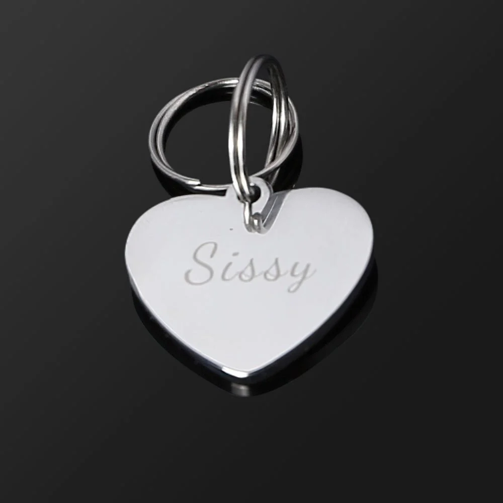 Heart BDSM Tag - Cum Slut/Sissy/Slave/Pet - Image 3