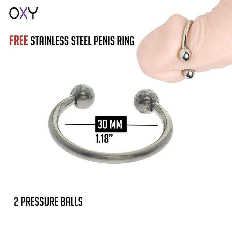 Penis Plug Removable Stopper  + FREE Cock Ring - Image 9