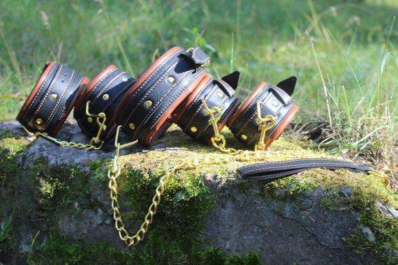 Faux/Vegan Leather BDSM Restraints Set - Image 6