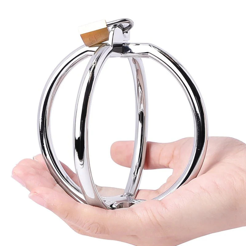 Solid Steel Cross Handcuffs - Image 4