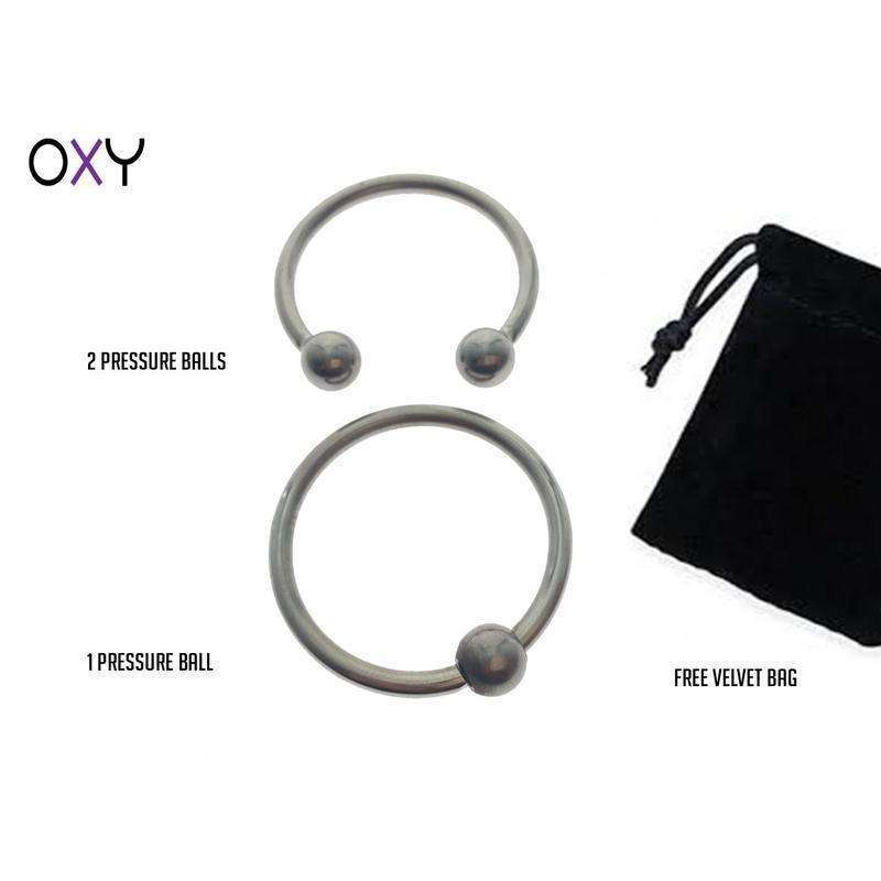 Set of 2 Glans Rings + Velvet Bag - Image 4