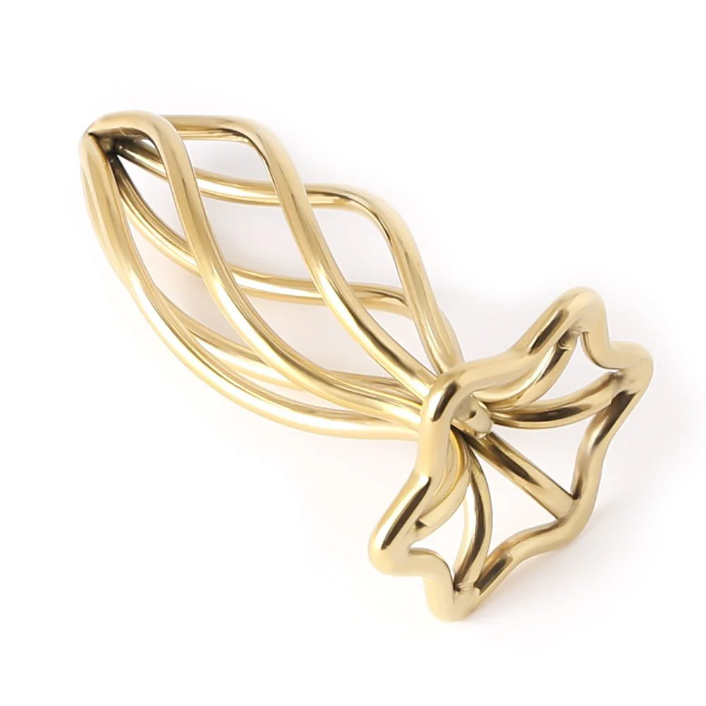 Spiral Anal Plug - Gold coated Stainless Steel - Image 6