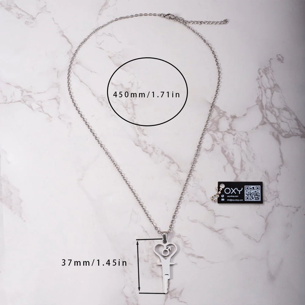 "The Key to Submission" - Chastity Key Necklace - Image 10