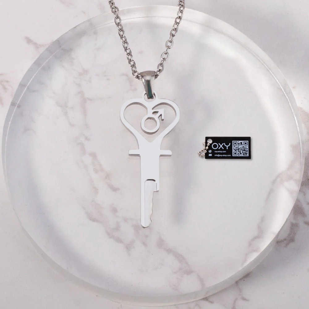 "The Key to Submission" - Chastity Key Necklace - Image 4